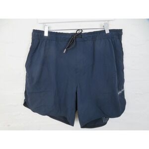 Legends Luka Running Shorts Mens XL Blue Lined 7" Inseam Reflective Gym Athletic